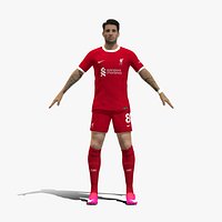 3D Rigged Dominik Szoboszlai Liverpool 2024