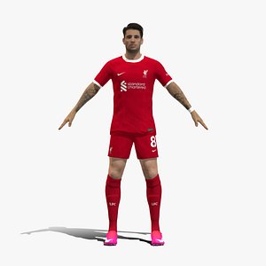 3D Rigged Dominik Szoboszlai Liverpool 2024