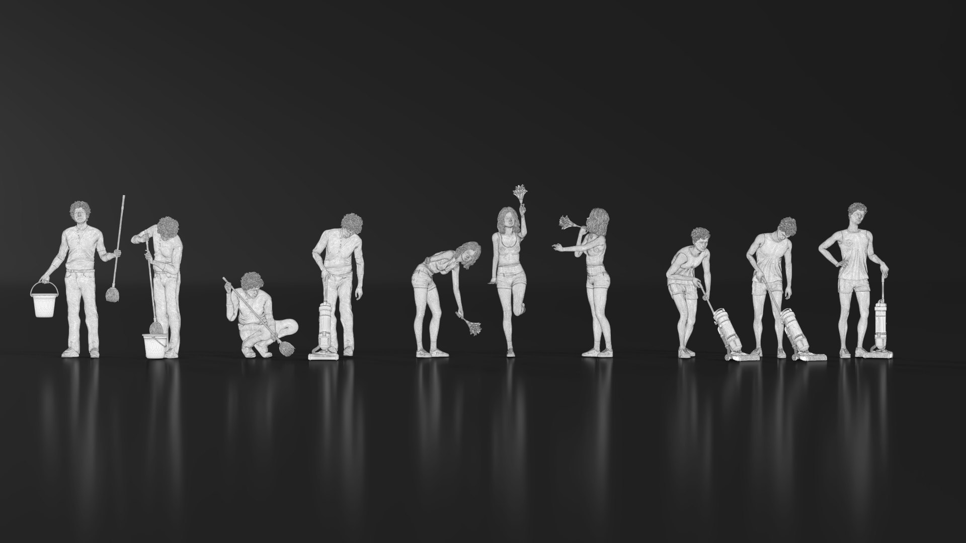 HD People 05 Cleaning Model - TurboSquid 1882786