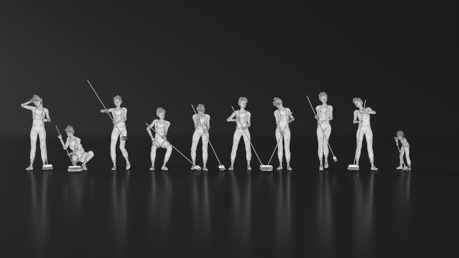 HD People 05 Cleaning Model - TurboSquid 1882786