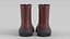 Bota de becerro roja