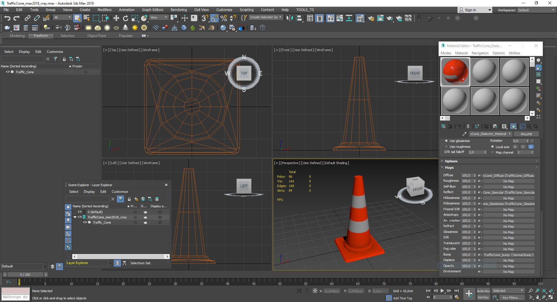 Traffic Cone 3D Model - TurboSquid 1896827