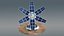 sci-fi solar tower 3D model