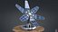 sci-fi solar tower 3D model