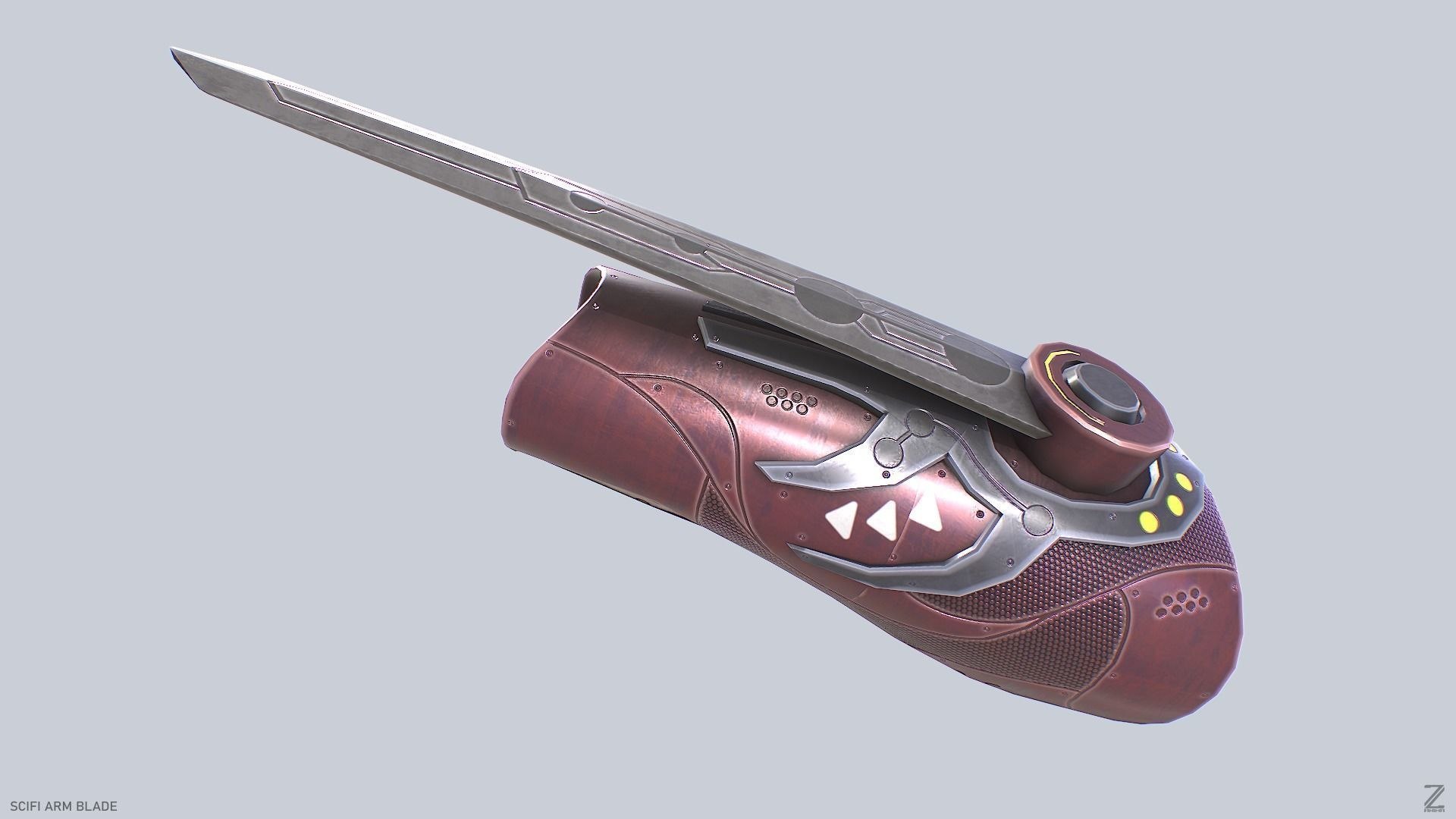 Scifi Arm Blade Collection 3D Model - TurboSquid 2236357