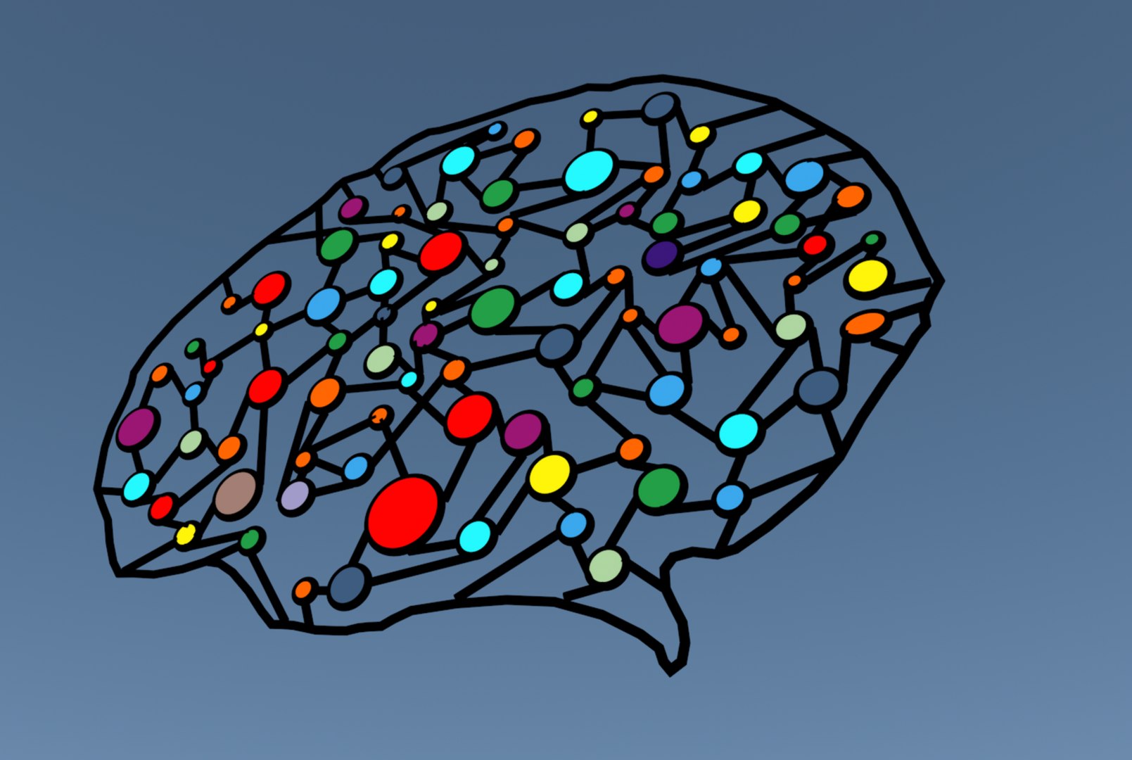 Brain Graphic Art 3D Model - TurboSquid 1607499