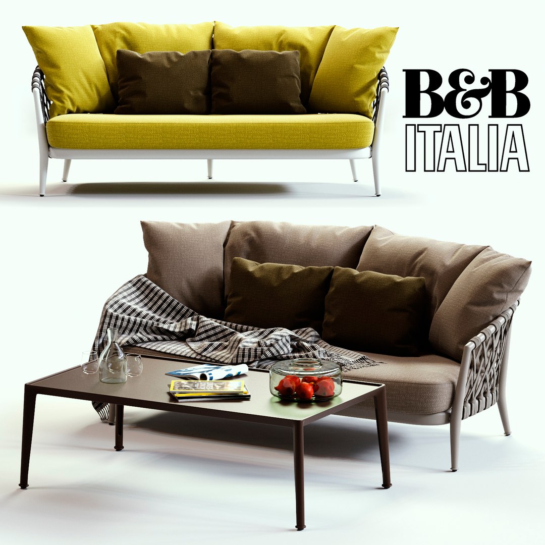 3d B Italia Erica Sofa Model