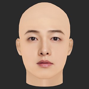 Low Poly Song Joong Ki Head 3D