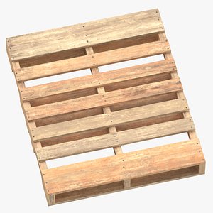 Wooden Pallet Clean and Dirty model