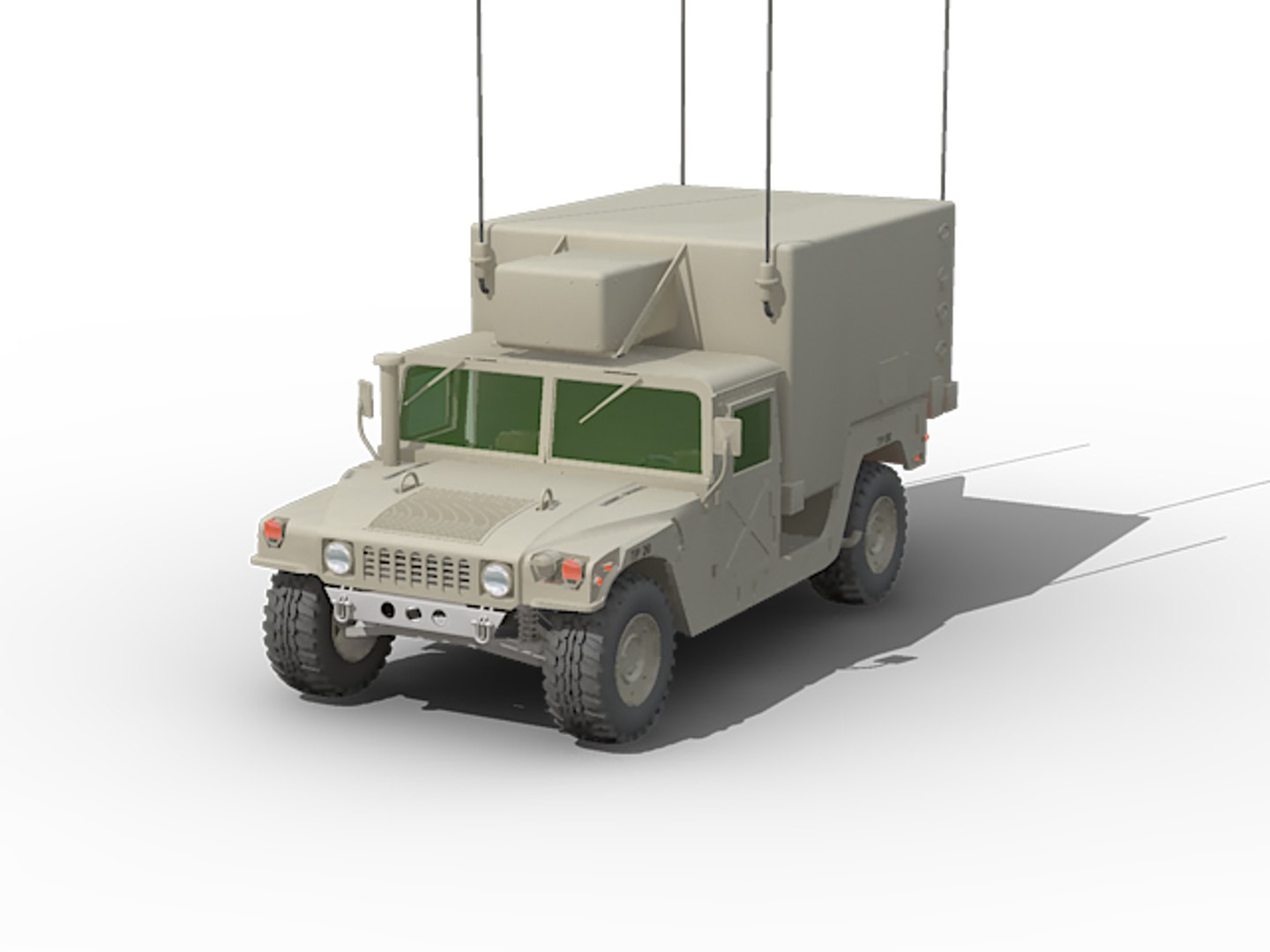 3ds Max Command Hummer Military