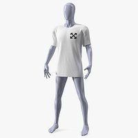 Mannequin Wearing Brand Off White T Shirt