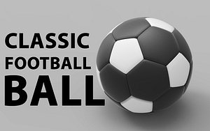 classic football ball 3D model