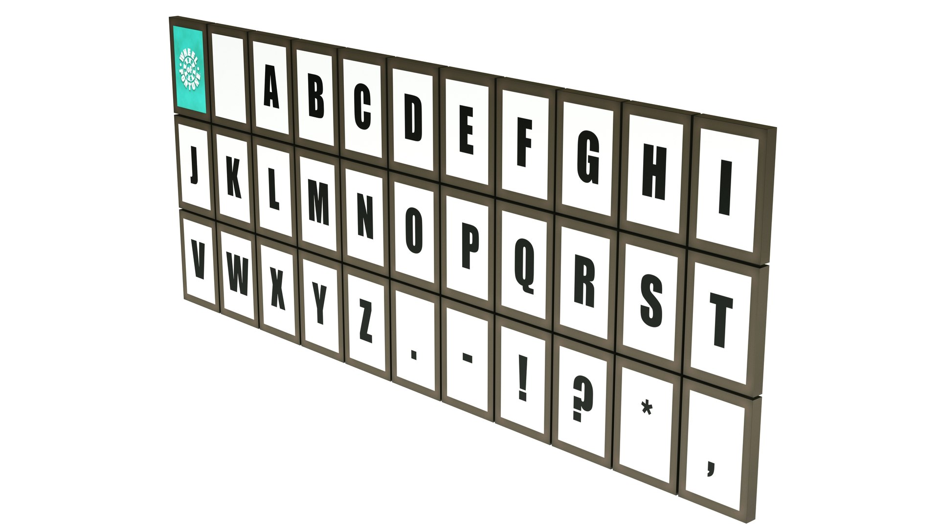 Wheel of Fortune Word Board 3D model https://p.turbosquid.com/ts-thumb/qL/ejmik4/1O/3/jpg/1722340652/1920x1080/fit_q87/c68210095e4bf21fbbad1cfbea88c838287abfda/3.jpg