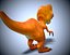 3D model cartoon baby dinosaur