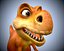 3D model cartoon baby dinosaur