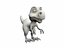 3D model cartoon baby dinosaur