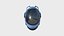 3D Astronaut Helmet B03 Blue - Character Design Fashion