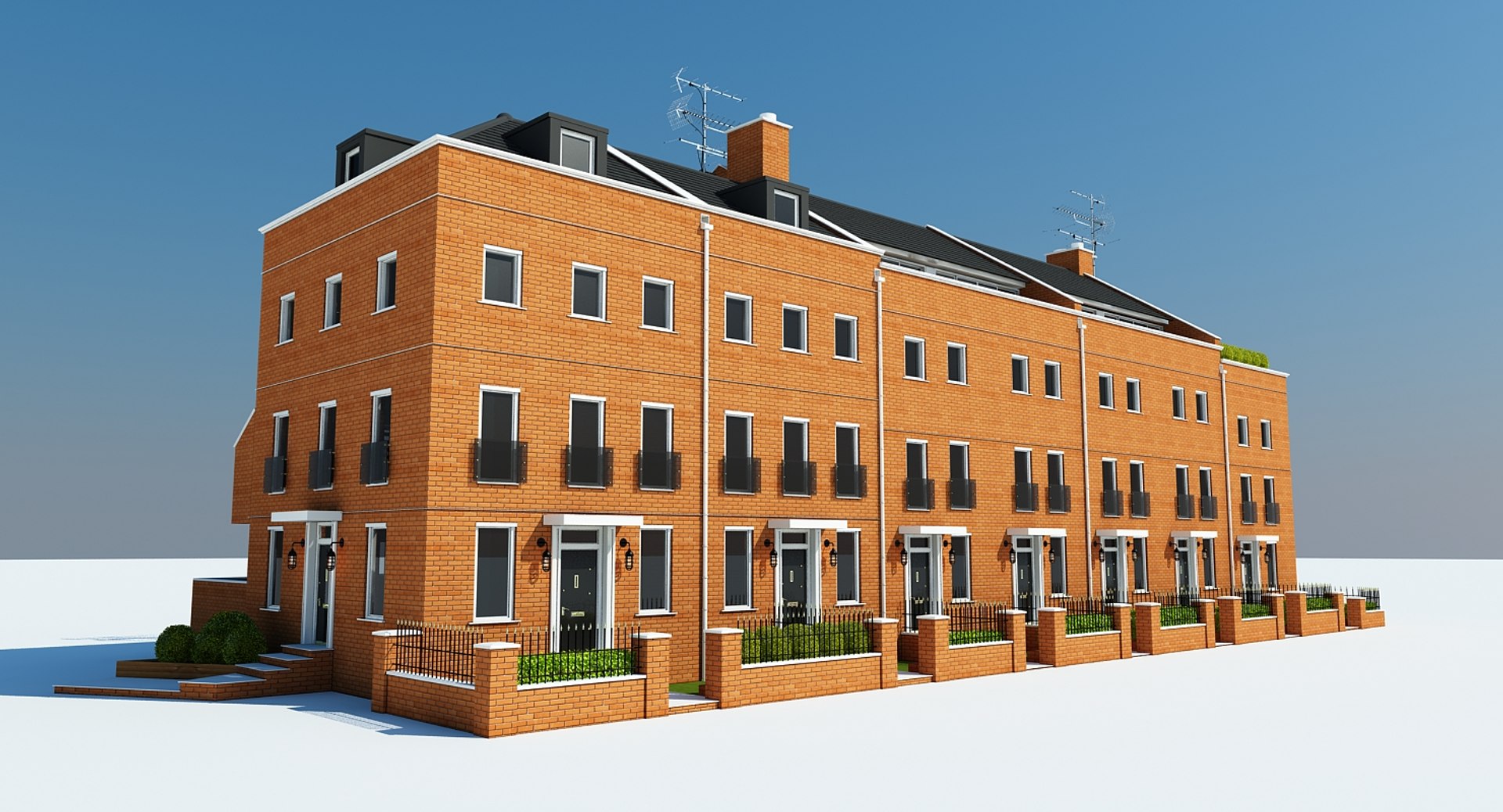 Residential Building 3d Max