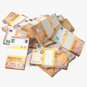 Euro Banknote 3D Models for Download