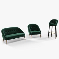 Brabbu Malay armchair, sofa and bar chair