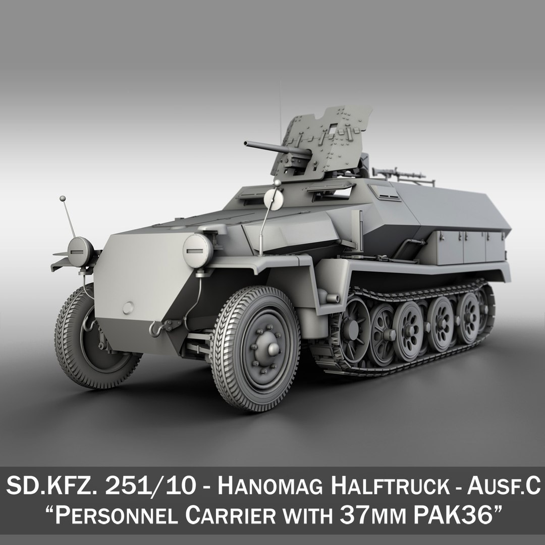 Sd Kfz 10 Ausf 3d Model