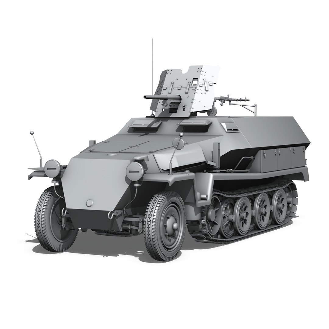 Sd Kfz 10 Ausf 3d Model