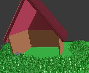 3D house dog model