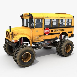 School bus monster truck