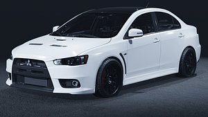 3D 2015 Mitsubishi Lancer Evolution Final Edition 3D Model