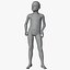 Rigged Male Female and Child Mannequin 3D model