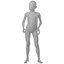Rigged Male Female and Child Mannequin 3D model