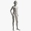 Rigged Male Female and Child Mannequin 3D model