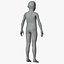 Rigged Male Female and Child Mannequin 3D model
