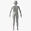 Rigged Male Female and Child Mannequin 3D model