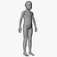 Rigged Male Female and Child Mannequin 3D model