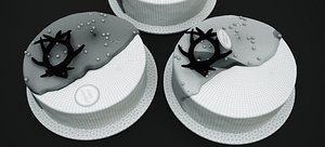 VELVET RED CHRISTMAST CAKE 2022 RAW 3D