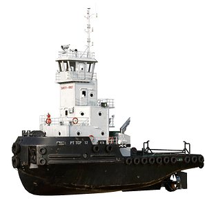 Articulated tug boat Black