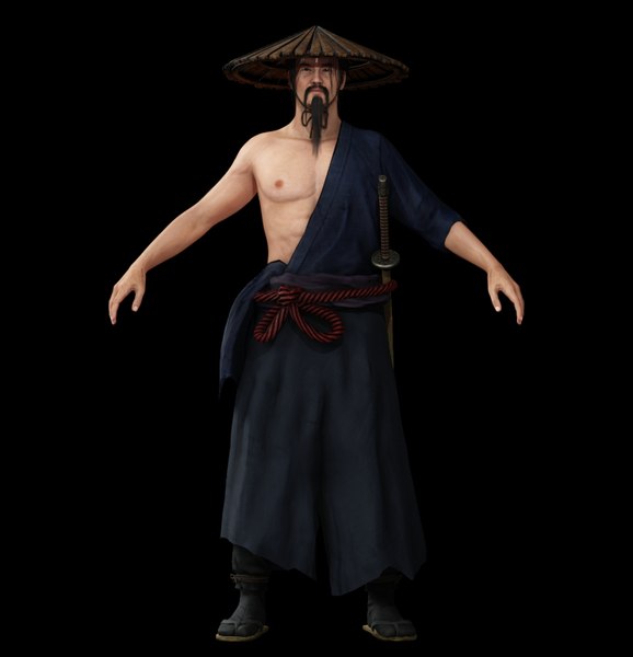 modelo 3d Samurai Character PBR Game Ready - TurboSquid 2082601