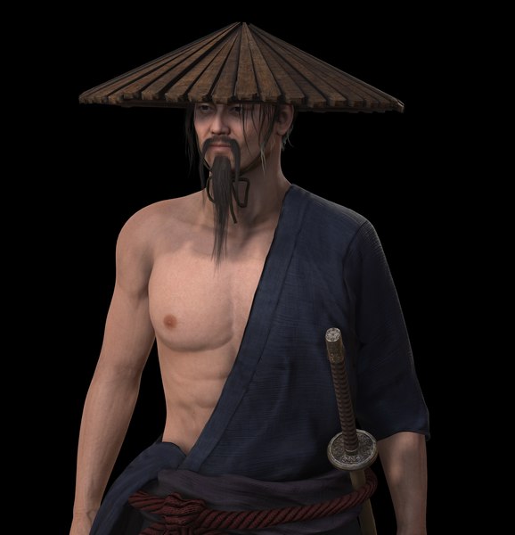 modelo 3d Samurai Character PBR Game Ready - TurboSquid 2082601