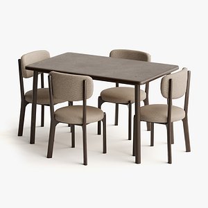 Dining Set - Game Ready Low Poly