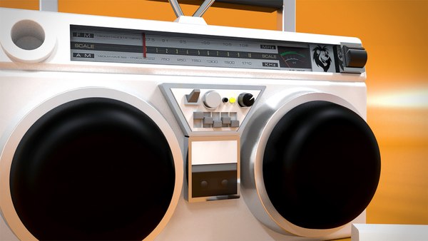 3D модель Бумбокс низкополигональный - TurboSquid 1607076