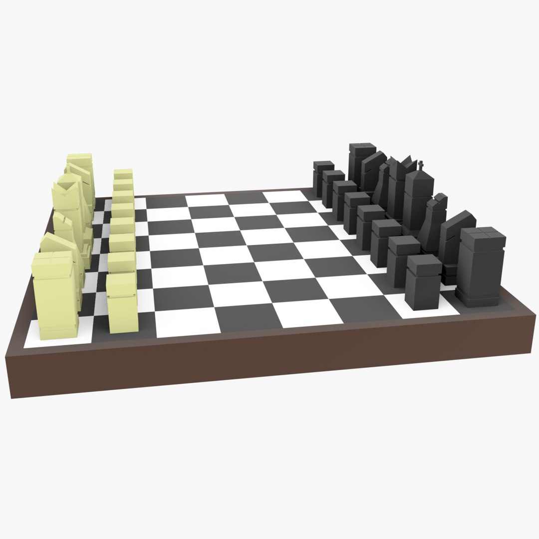 3D Chess With Cubic Pieces - TurboSquid 1767125