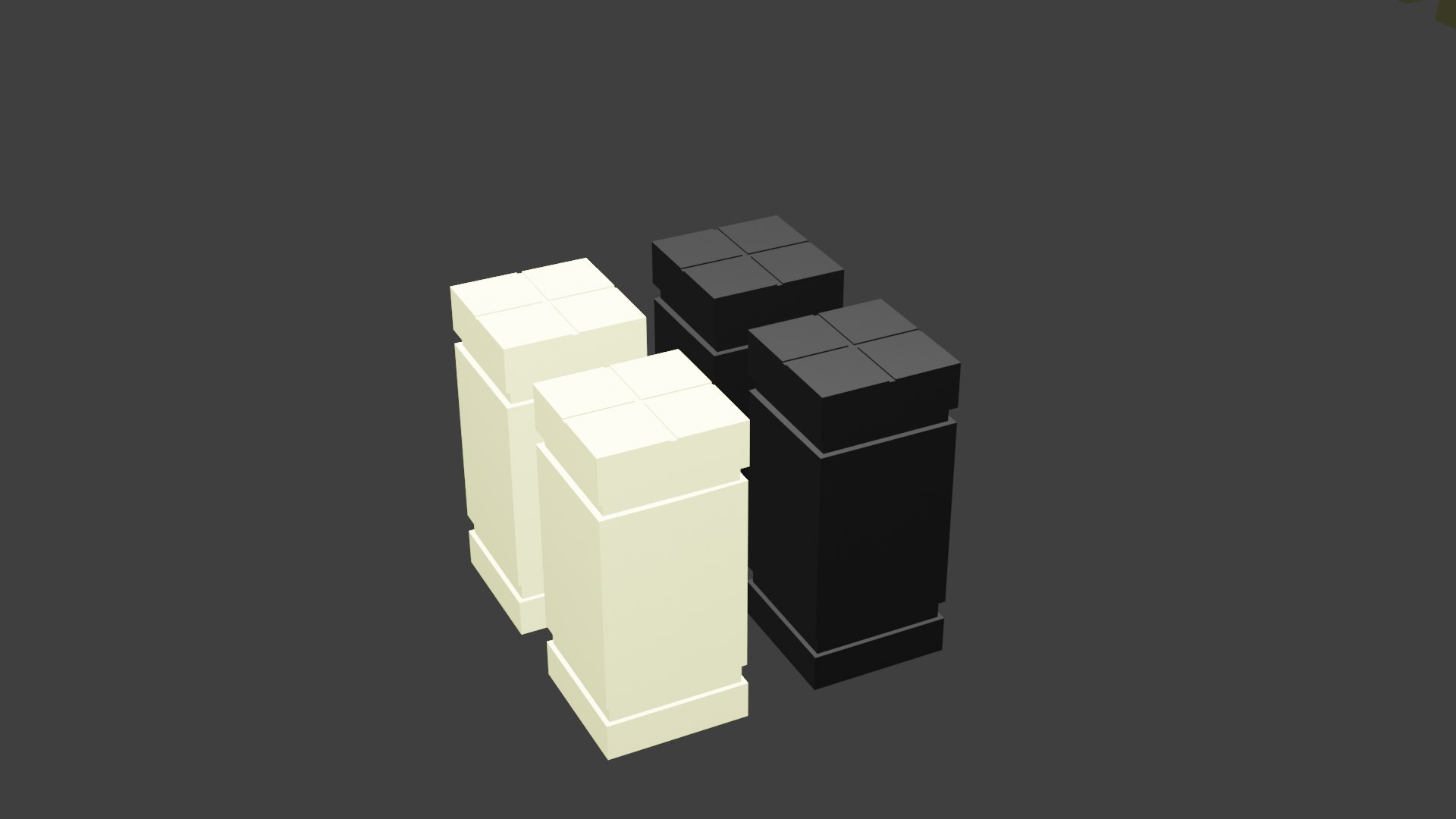 3D Chess With Cubic Pieces - TurboSquid 1767125