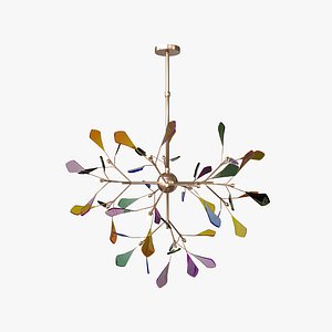 Novelty Colorful Chandelier 3D model