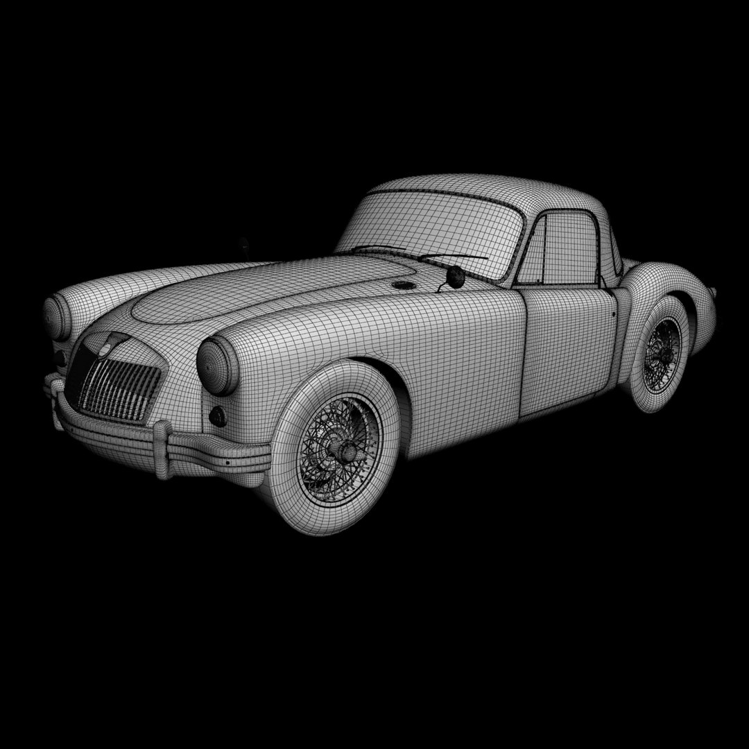 3d Mg Mga Coupe