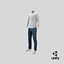 3D realistic men s jeans