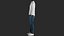 3D realistic men s jeans
