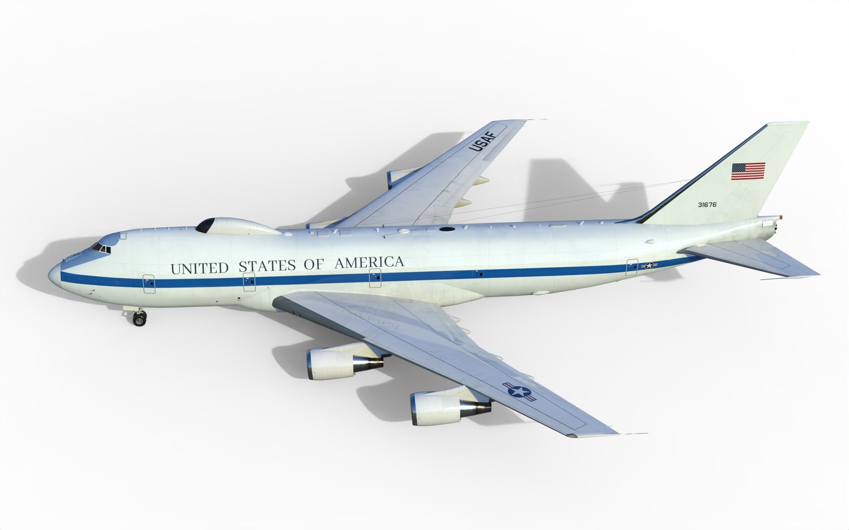 3D Model Boeing E-4 Doomsday Plane - TurboSquid 1991762