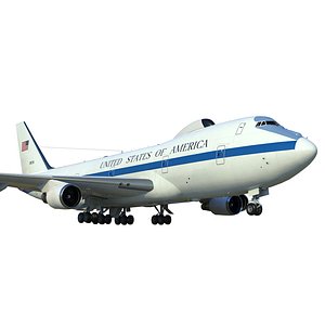 3D model Boeing E-4 Doomsday plane