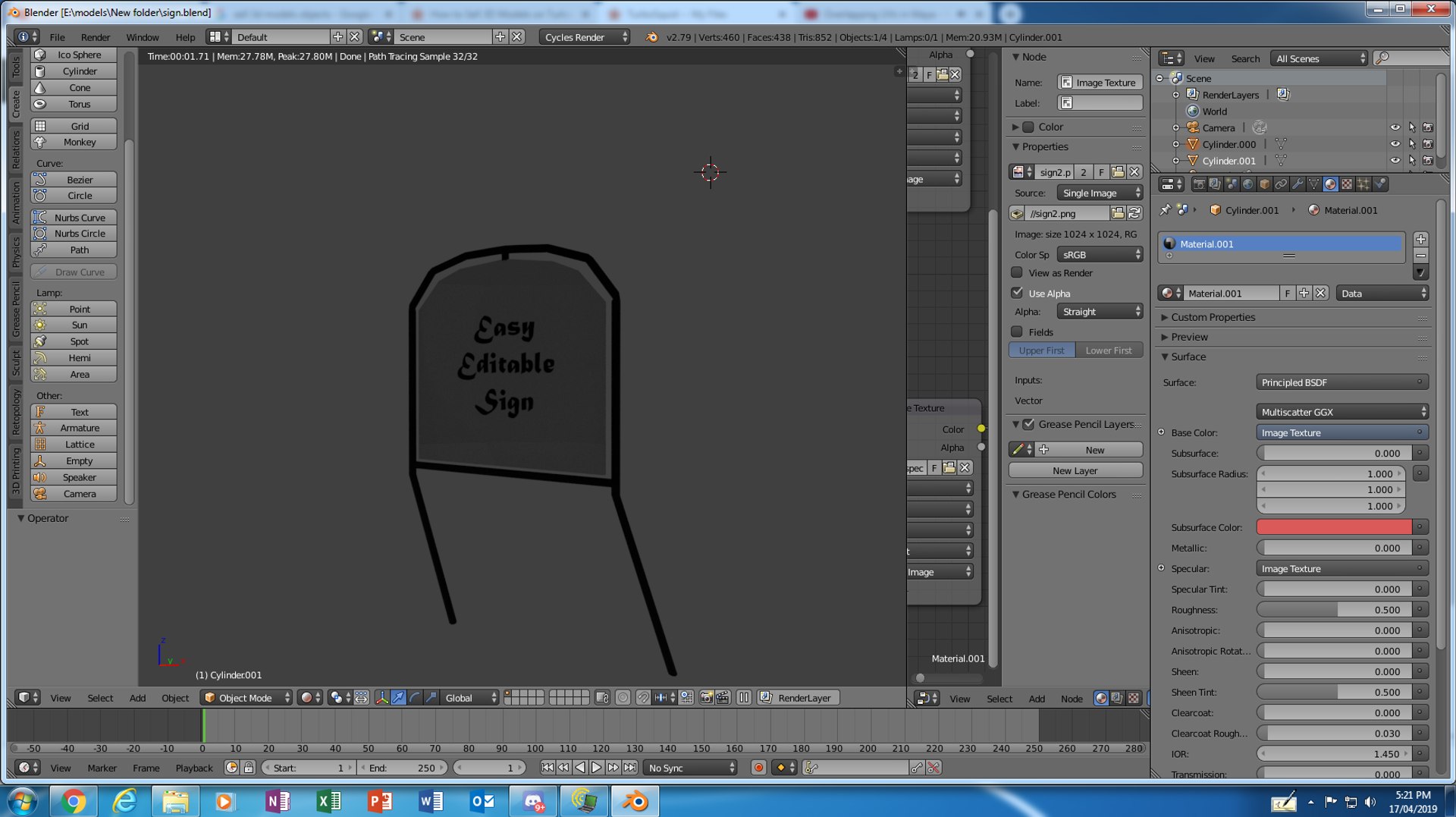 Sign 3D Model - TurboSquid 1398441